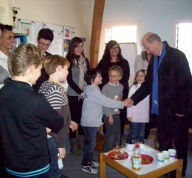 Visite de Monseigneur Ornellas à l'école Notre-Dame de Redon
